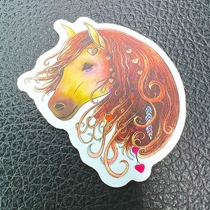 Gypsy Horse Pony Magic Mystic Pretty Pony Horse Girl Witchy Earthy Sticker